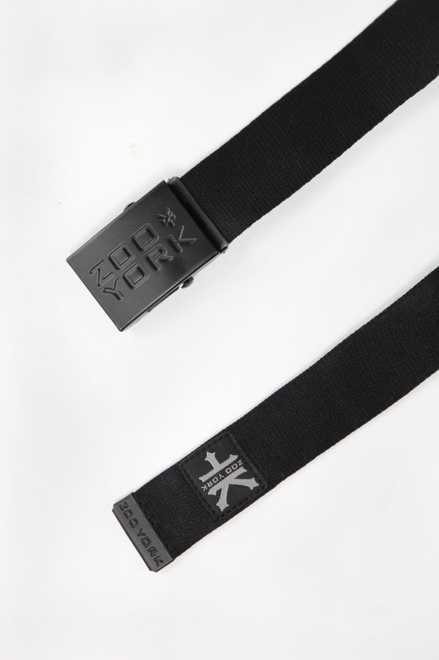 Mens Zoo York | Zoo York Youth Web Solid Belt Black