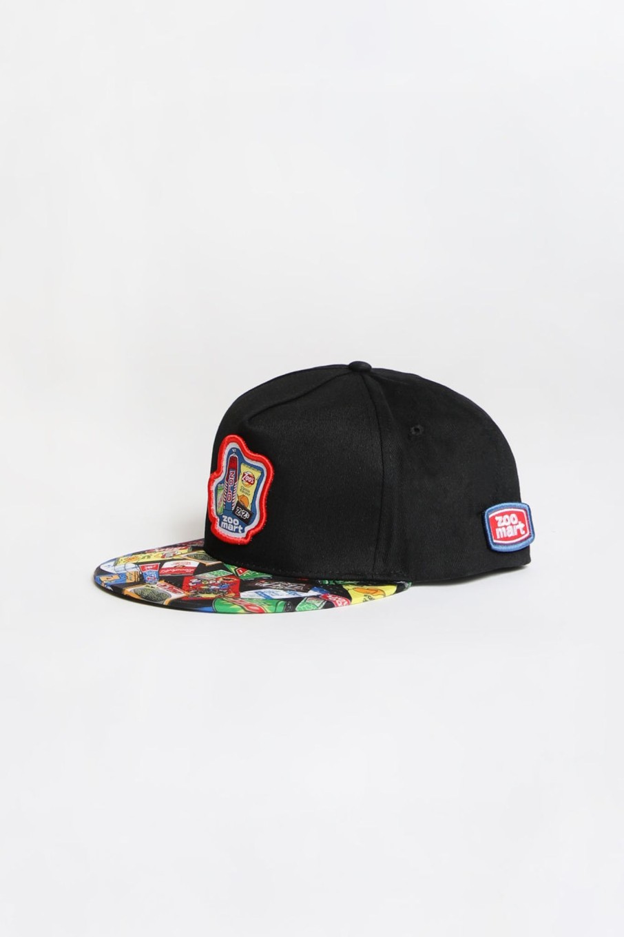 Youth Zoo York | Zoo York Youth Zoomart Flat Brim Hat Black