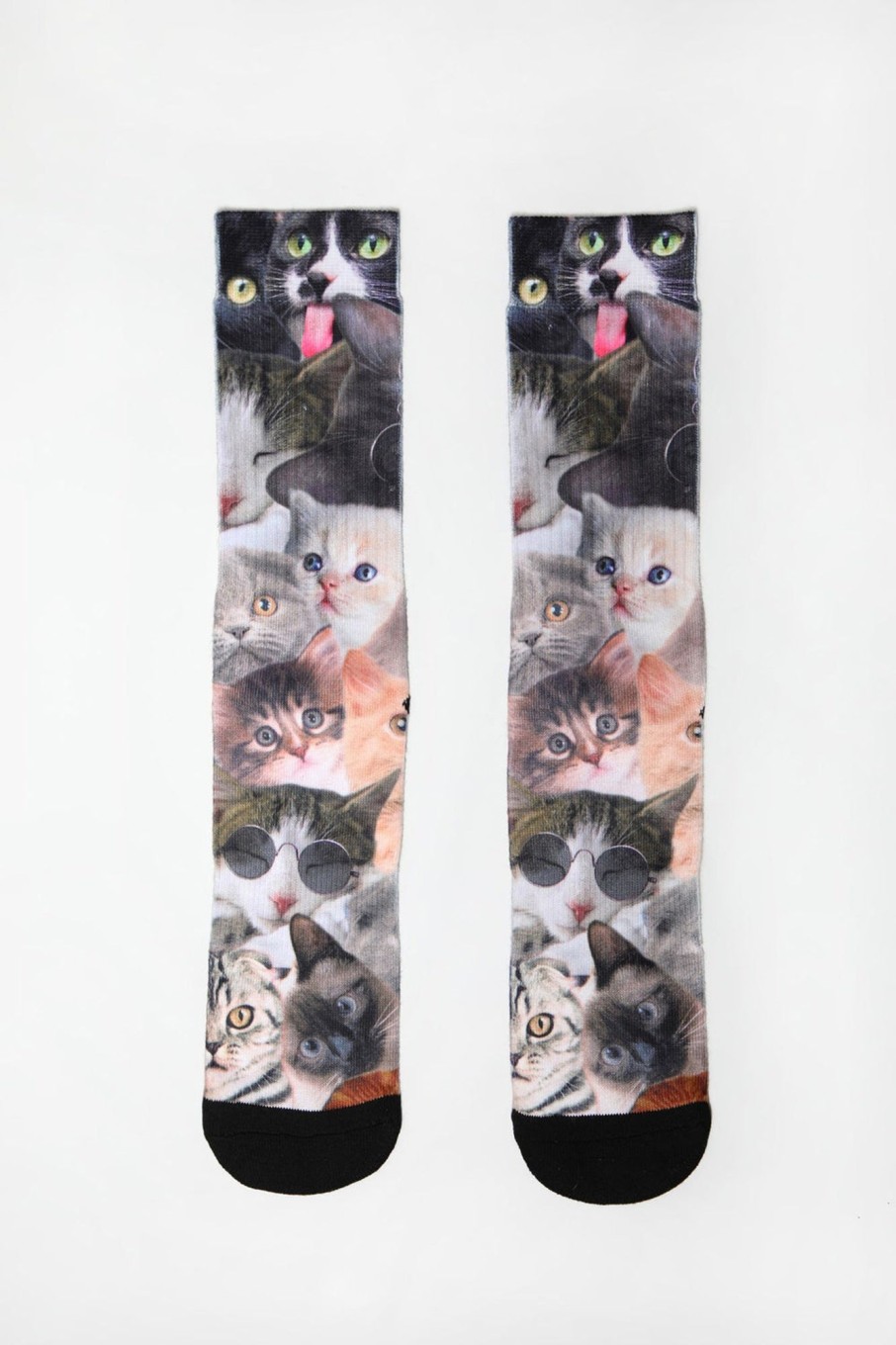 Mens Zoo York | Zoo York Mens Kitten Crew Socks Brown