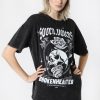 Womens Sovrn Voices | Womens Sovrn Voices Oversized Brokenhearted T-Shirt Solid Black