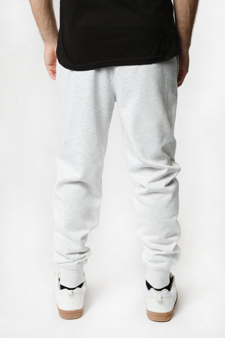 Mens Zoo York | Zoo York Mens Embroidered Logo Fleece Jogger Oatmeal