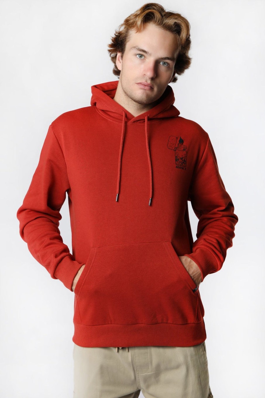 Mens Arsenic | Arsenic Mens Burn The Night Away Hoodie Rust