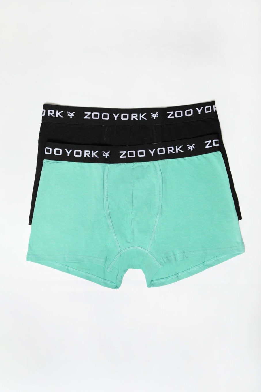 Mens Zoo York | Zoo York Mens 2-Pack Boxer Briefs Green