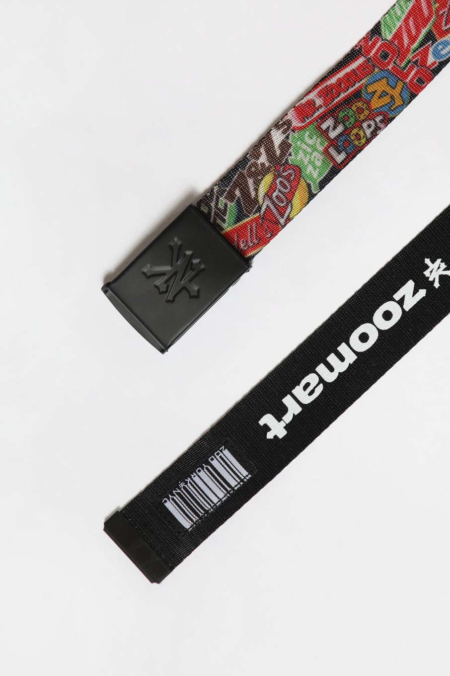 Mens Zoo York | Zoo York Mens Allover Print Reversible Web Belt Multi