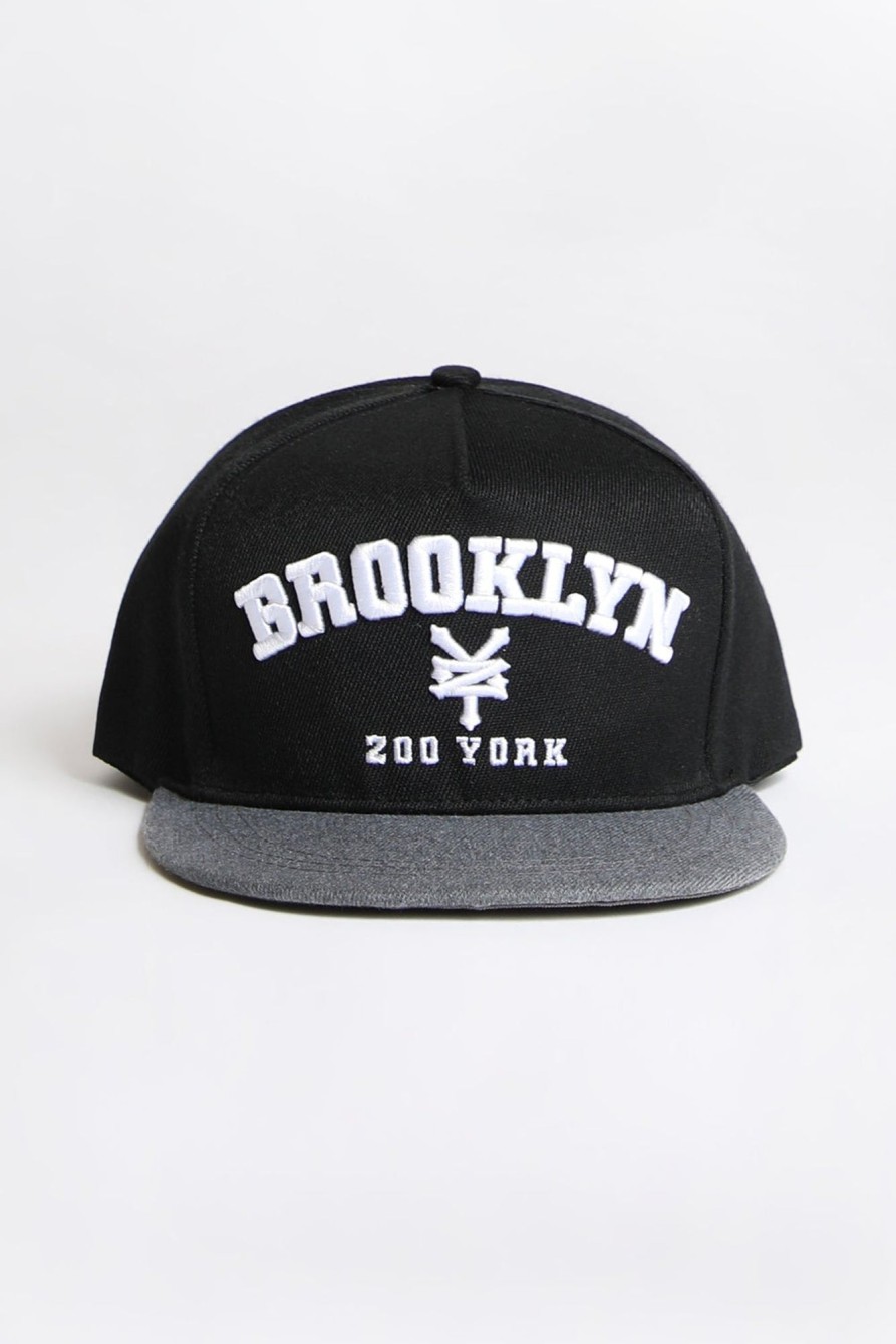 Mens Zoo York | Zoo York Mens Brooklyn Flat Brim Hat | West49 Black