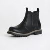 Footwear West49 | Youth Faux Fur Lined Chelsea Boots Black