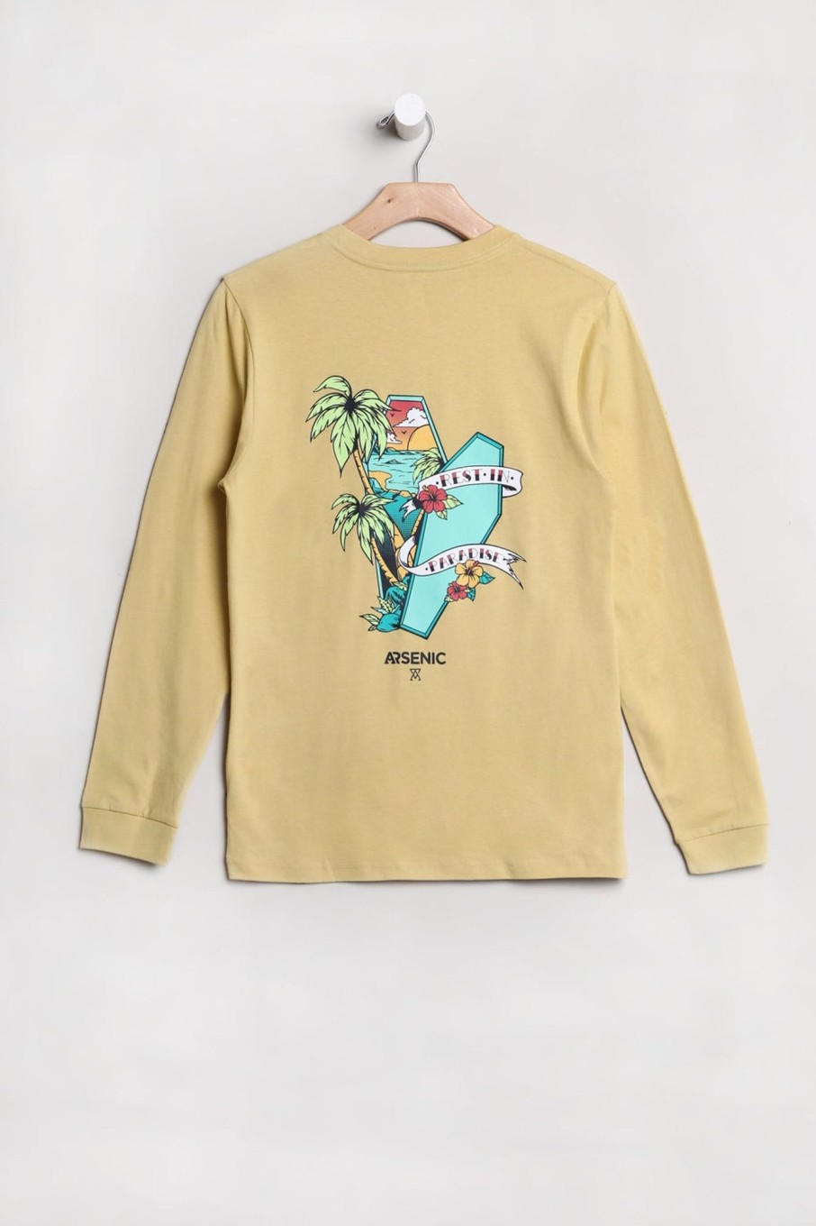 Youth Arsenic | Arsenic Youth Rest In Paradise Long Sleeve Top Pale Yellow