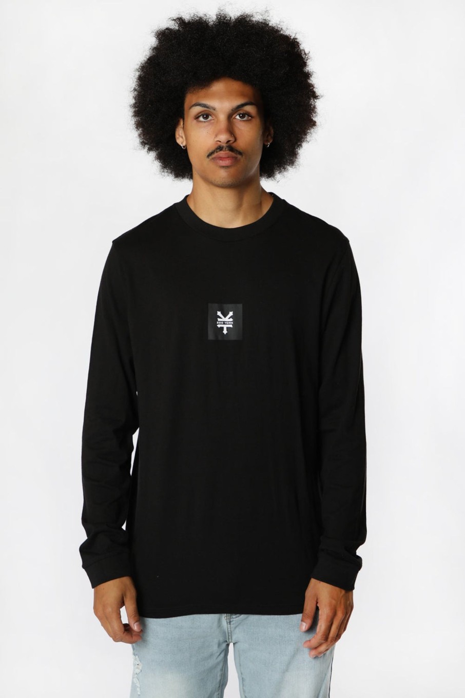 Mens Zoo York | Zoo York Mens Square Logo Long Sleeve Top