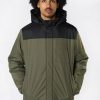 Mens Amnesia | Ammesia Mens Poly-Filled Jacket Green