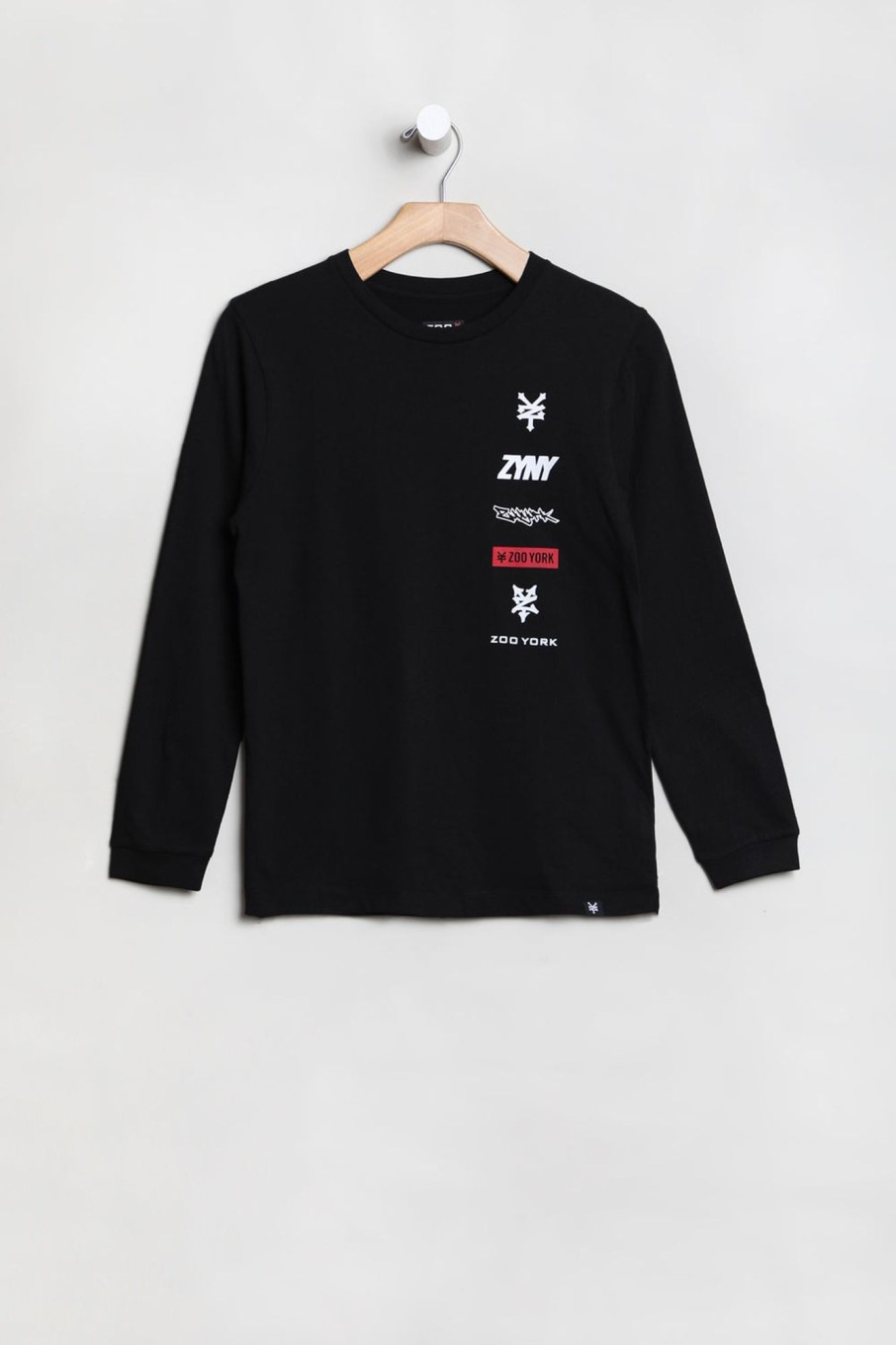 Youth Zoo York | Zoo York Youth Multi Logo Long Sleeve Top