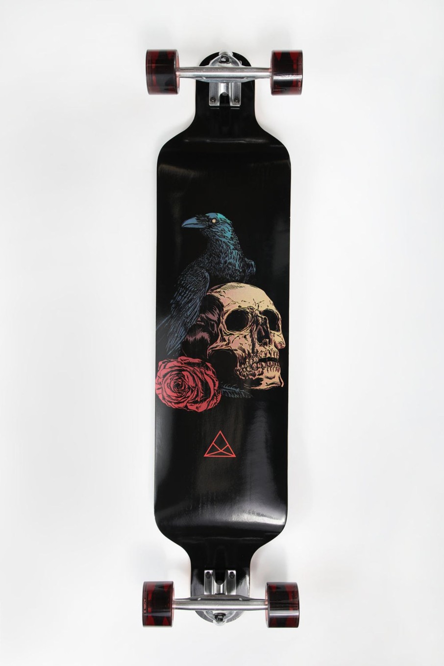 Skate Arsenic | Arsenic Raven Skull Longboard 39" Black