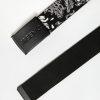 Mens Arsenic | Arsenic Mens Printed Web Belt Black