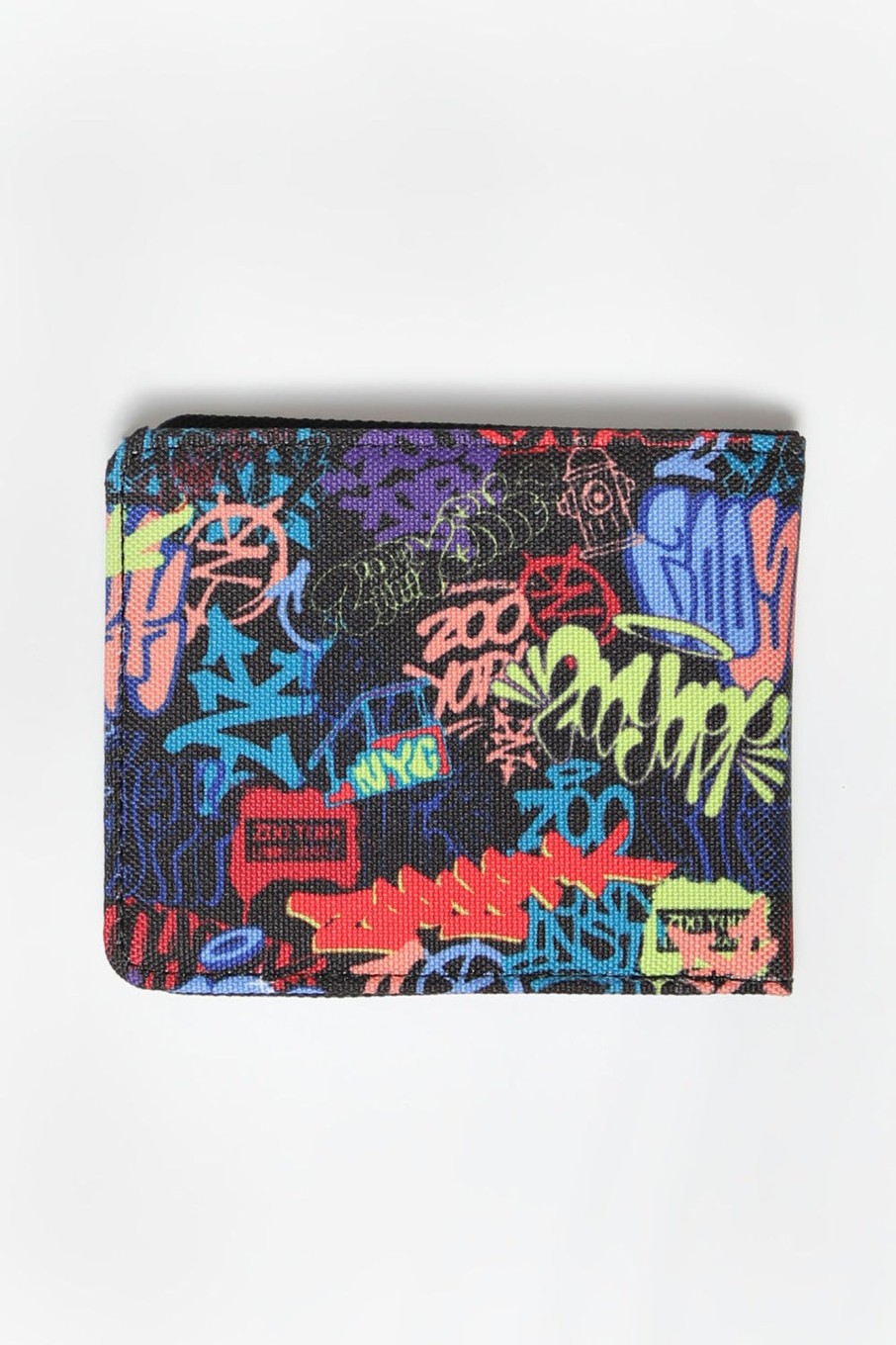 Mens Zoo York | Zoo York Graffiti Print Wallet Multi