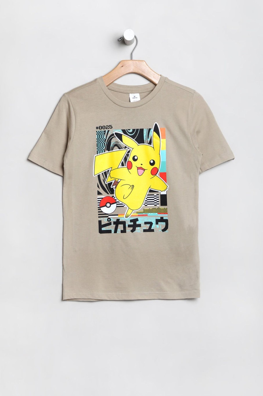 Youth Pikachu | Youth Pokemon Pikachu T-Shirt Natural