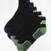 Mens No Fear | No Fear Mens 5-Pack Athletic Ankle Socks Black