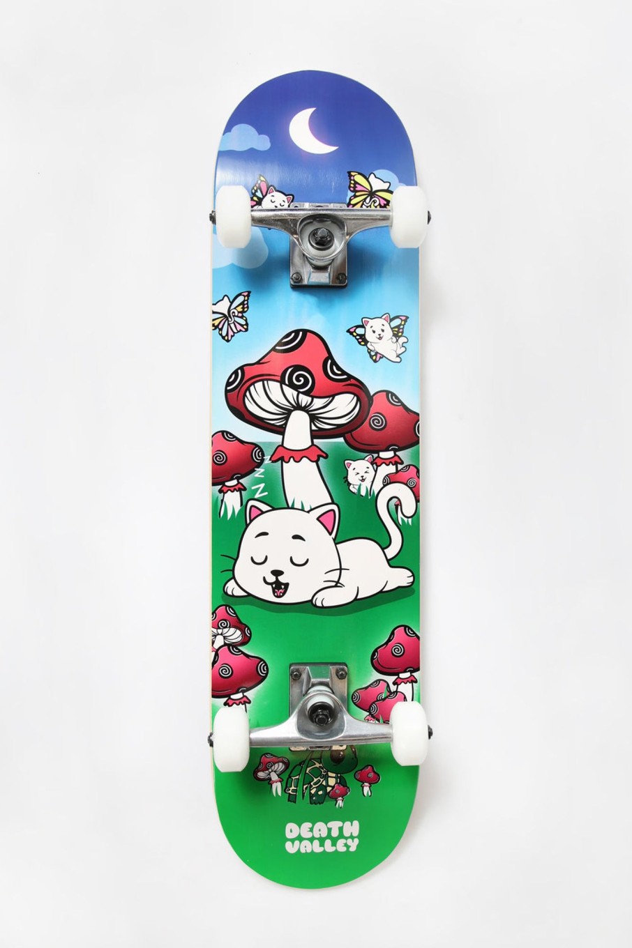 Skate Death Valley | Death Valley Cat Mushroom Skateboard 7.75" Blue