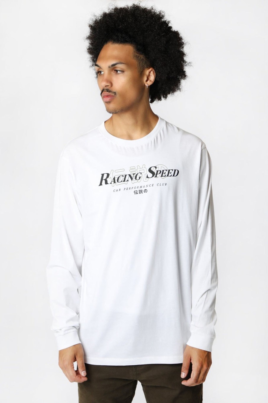 Mens West49 | West49 Mens Racing Speed Long Sleeve Top White