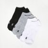 Youth Zoo York | Zoo York Youth 6-Pack Saver No Show Socks Black With White