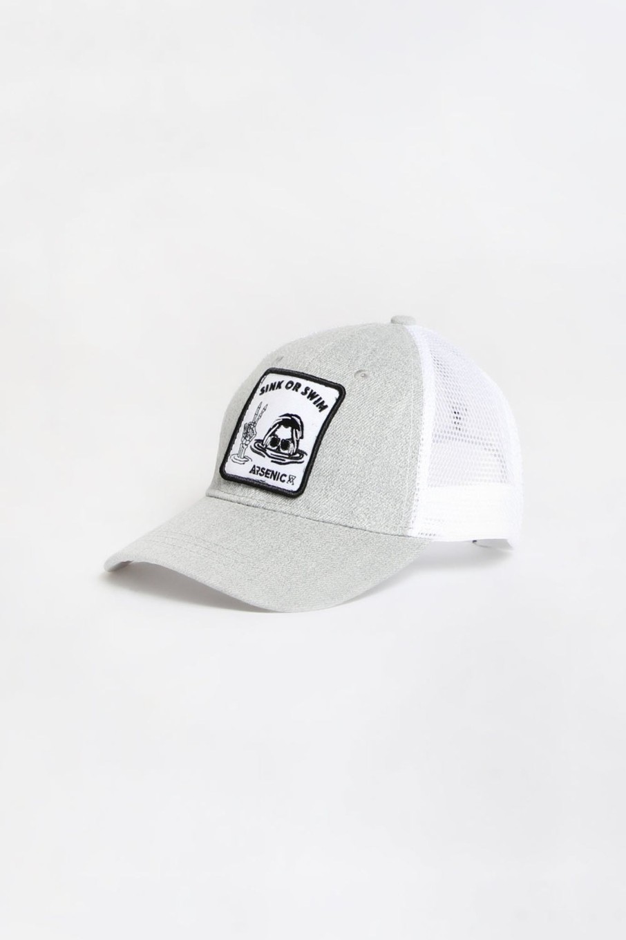 Youth Arsenic | Arsenic Youth Sink Patch Trucker Hat Heather Grey