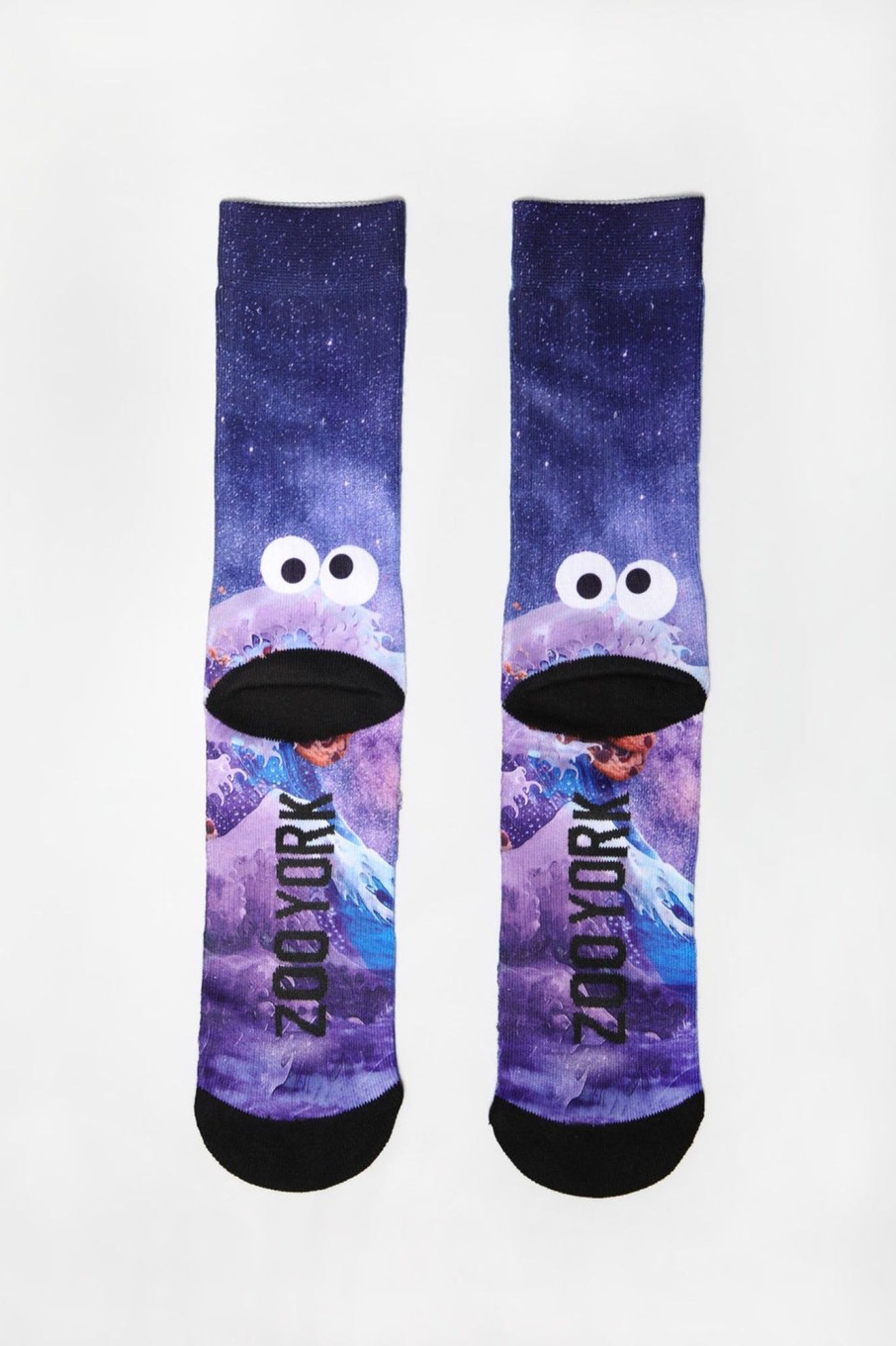 Mens Zoo York | Zoo York Mens Cookie Wave Crew Socks Navy