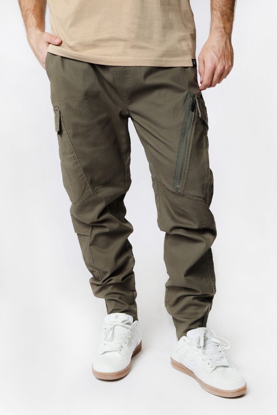 Mens Zoo York | Zoo York Mens Soft Knit Cargo Jogger