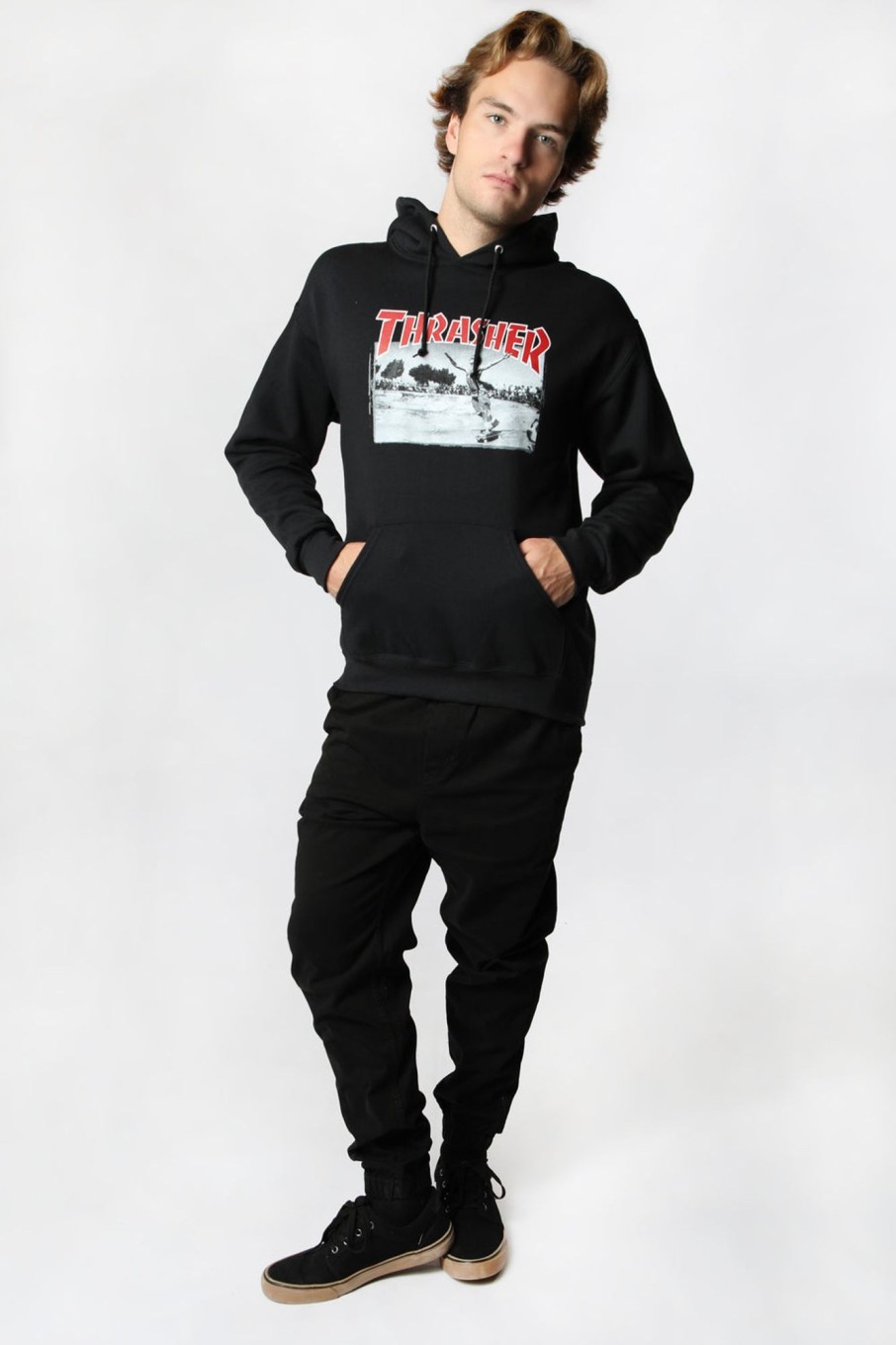 Mens Thrasher | Thrasher Jake Dish Hoodie Black