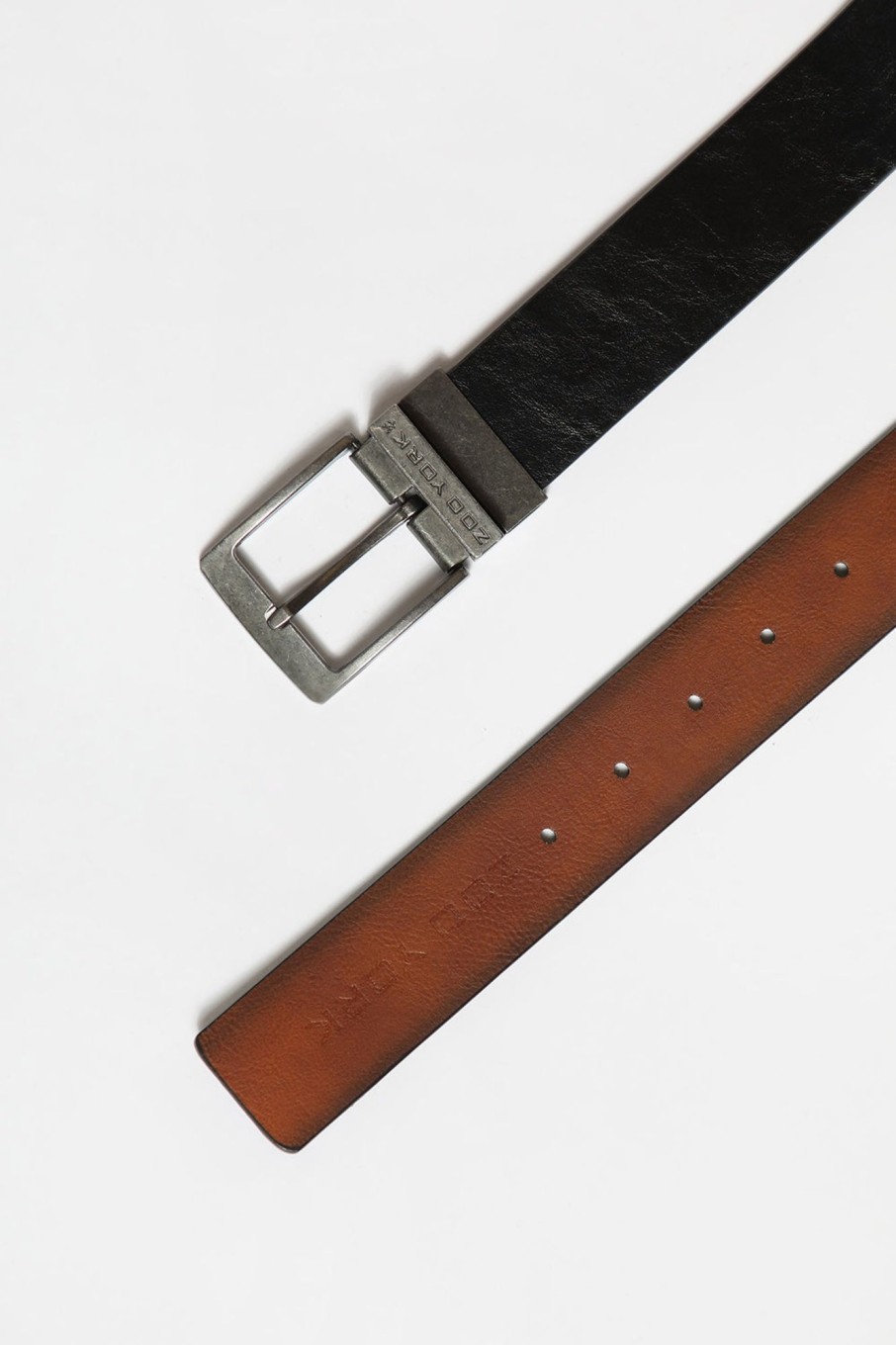 Mens Zoo York | Zoo York Mens Reversible Belt Black