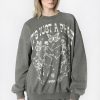 Womens Sovrn Voices | Womens Enygma Just A Phase Sweatshirt Dark Green