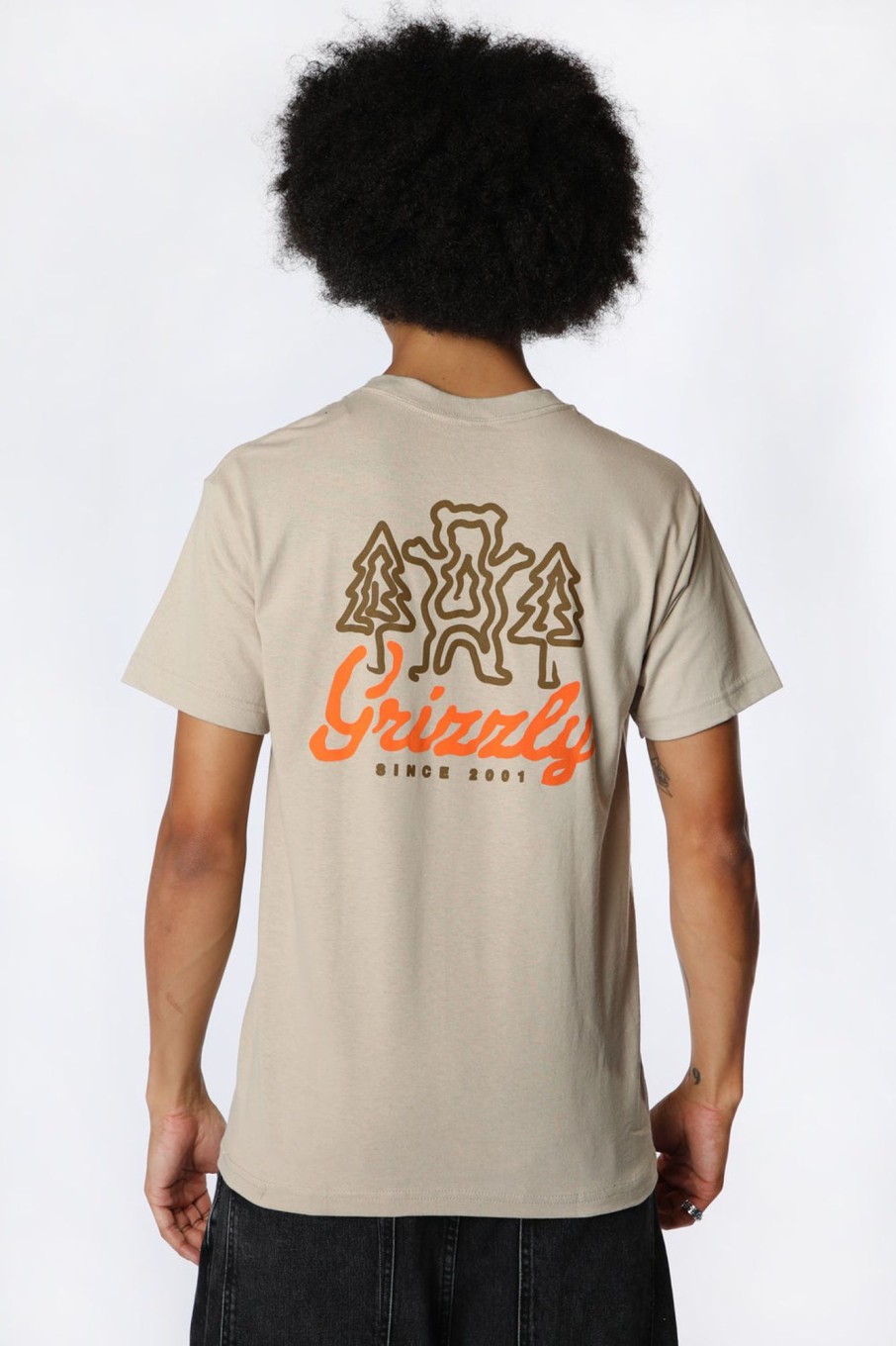 Mens Grizzly | Grizzly Windy Creek T-Shirt Sand