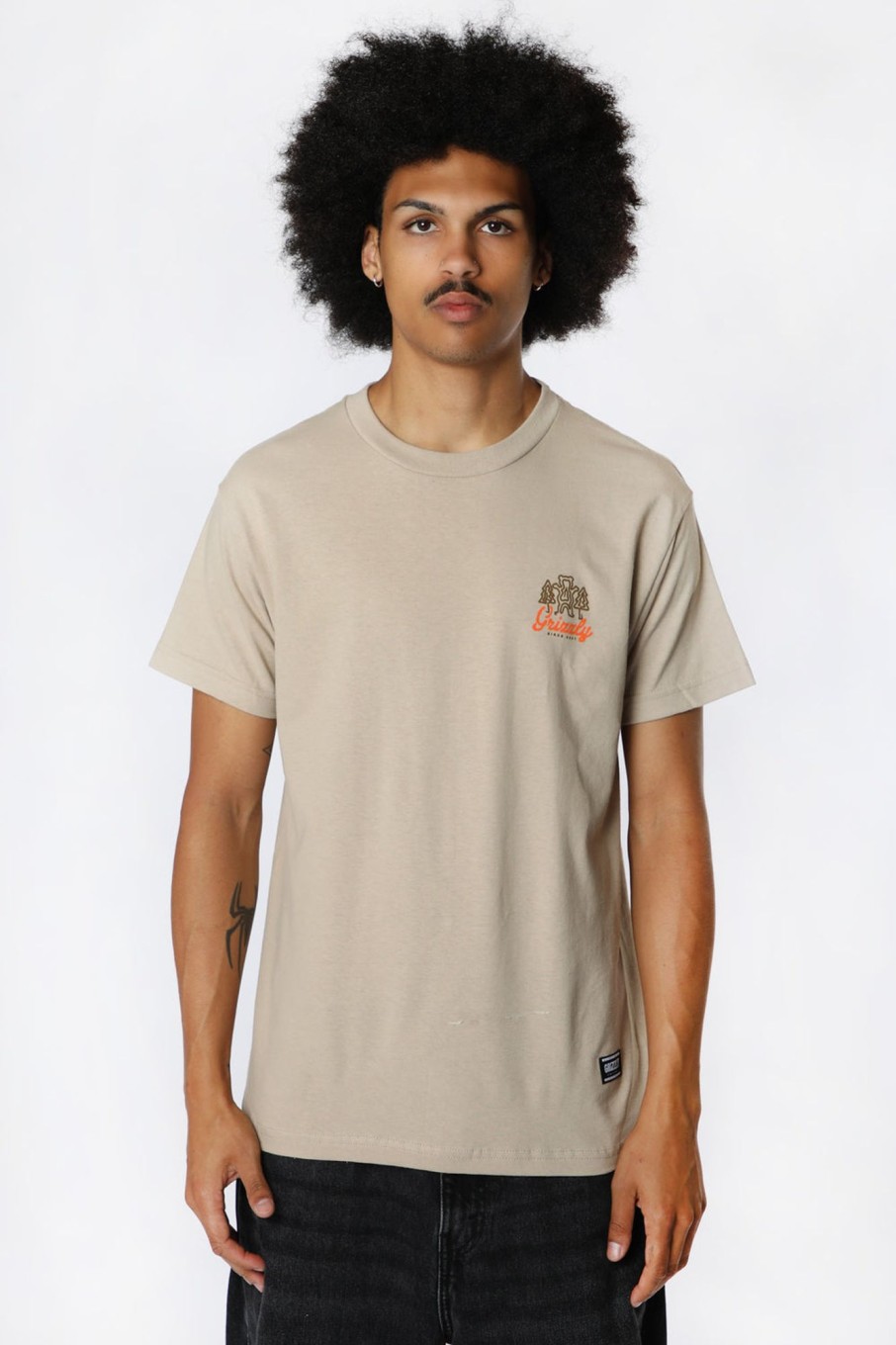 Mens Grizzly | Grizzly Windy Creek T-Shirt Sand