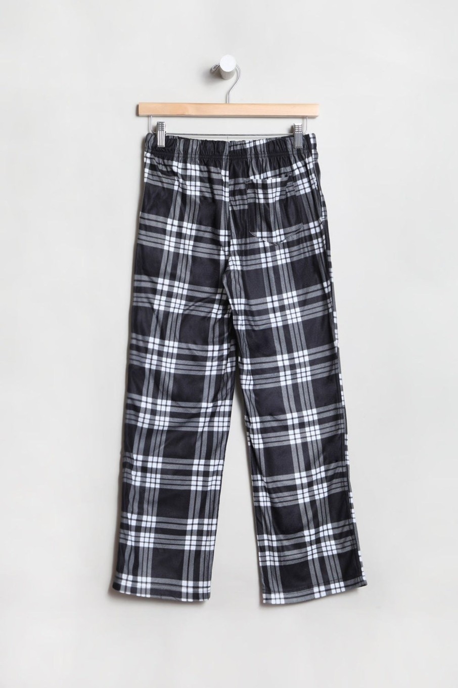 Youth Zoo York | Zoo York Youth Plaid Print Pajama Bottoms Black