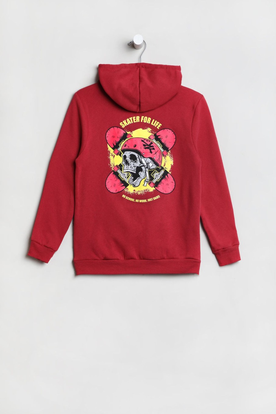 Youth Zoo York | Zoo York Youth Skater For Life Hoodie Dark Red