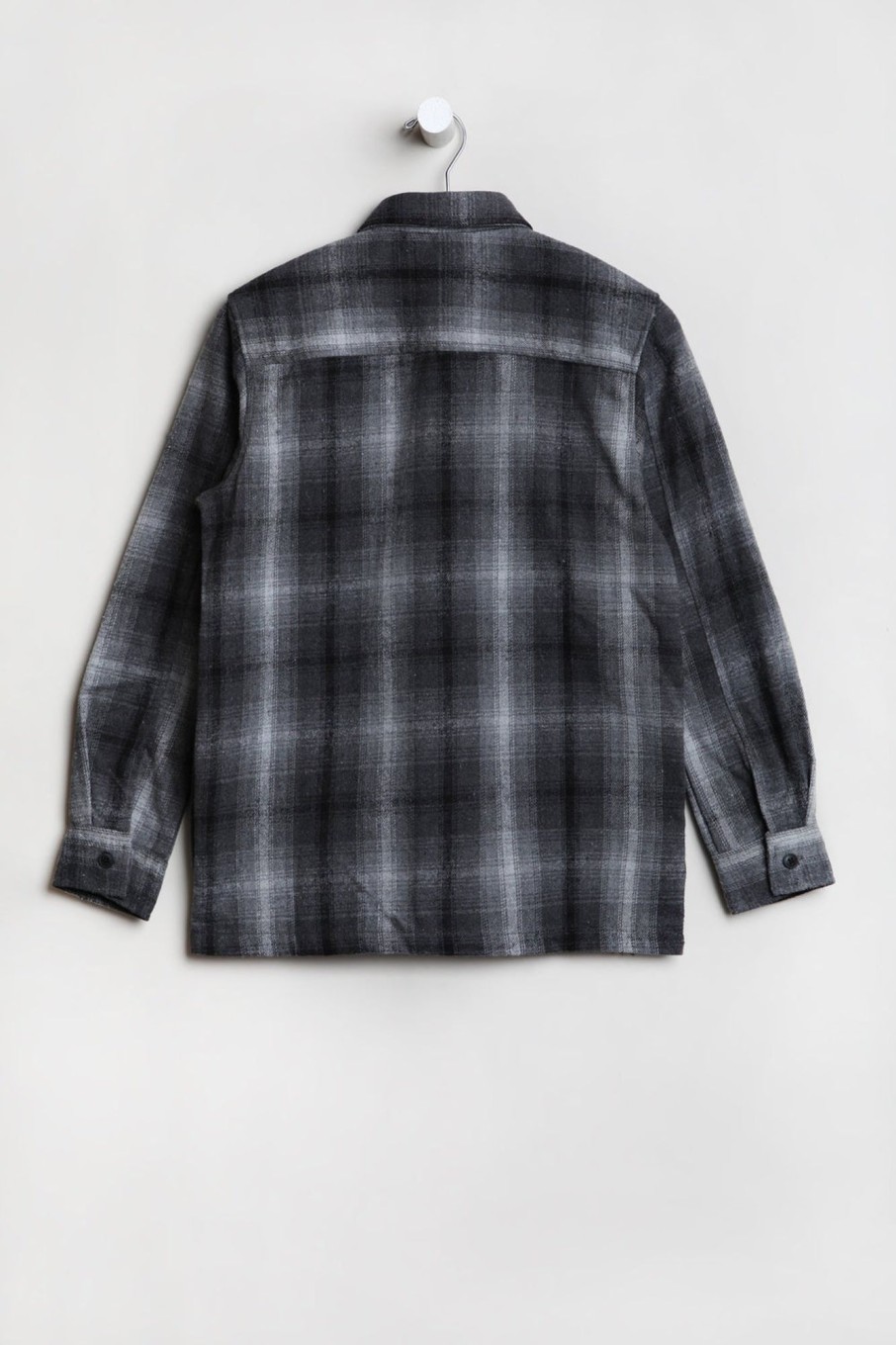 Youth Amnesia | Amnesia Youth Cotton Plaid Button-Up Charcoal