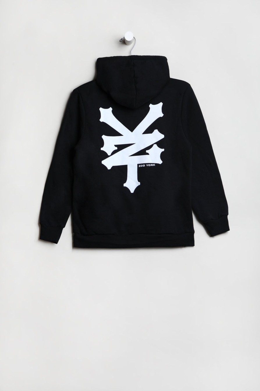 Youth Zoo York | Zoo York Youth Unbreakable Logo Hoodie Black