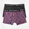 Mens Zoo York | Zoo York Mens 2-Pack Space Dye Boxer Briefs