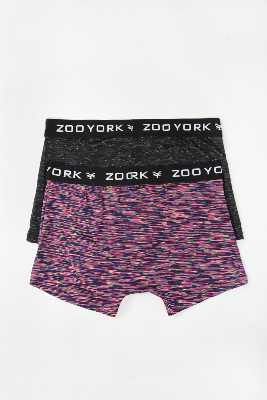 Mens Zoo York | Zoo York Mens 2-Pack Space Dye Boxer Briefs