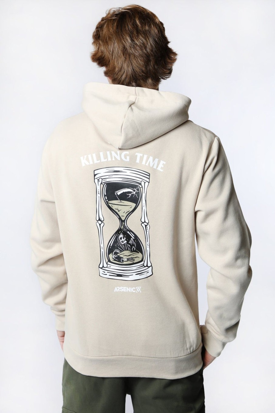 Mens Arsenic | Arsenic Mens Killing Time Hoodie Natural