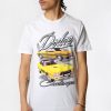 Mens West49 | Mens Dodge Challenger Retro T-Shirt White