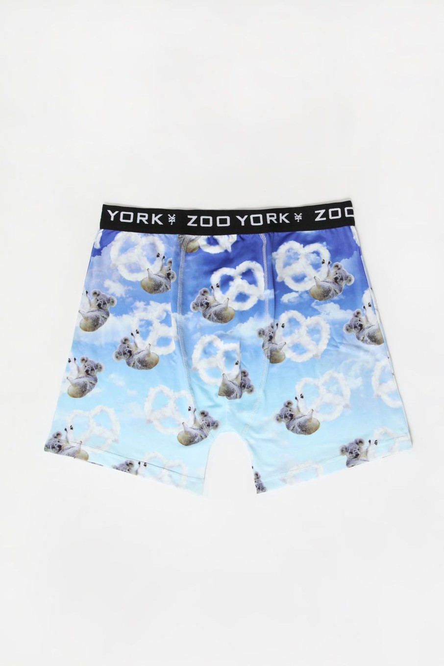 Mens Zoo York | Zoo York Mens Koala Pretzel Boxer Brief Blue