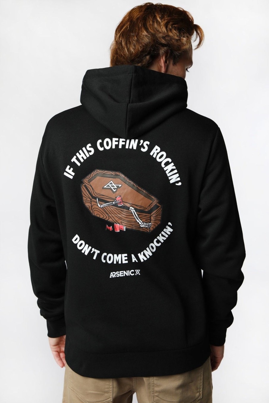 Mens Arsenic | Arsenic Mens Coffin'S Rockin' Hoodie Black