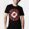 Mens West49 | Mens Red Hot Chili Peppers Thorn Rose T-Shirt Black