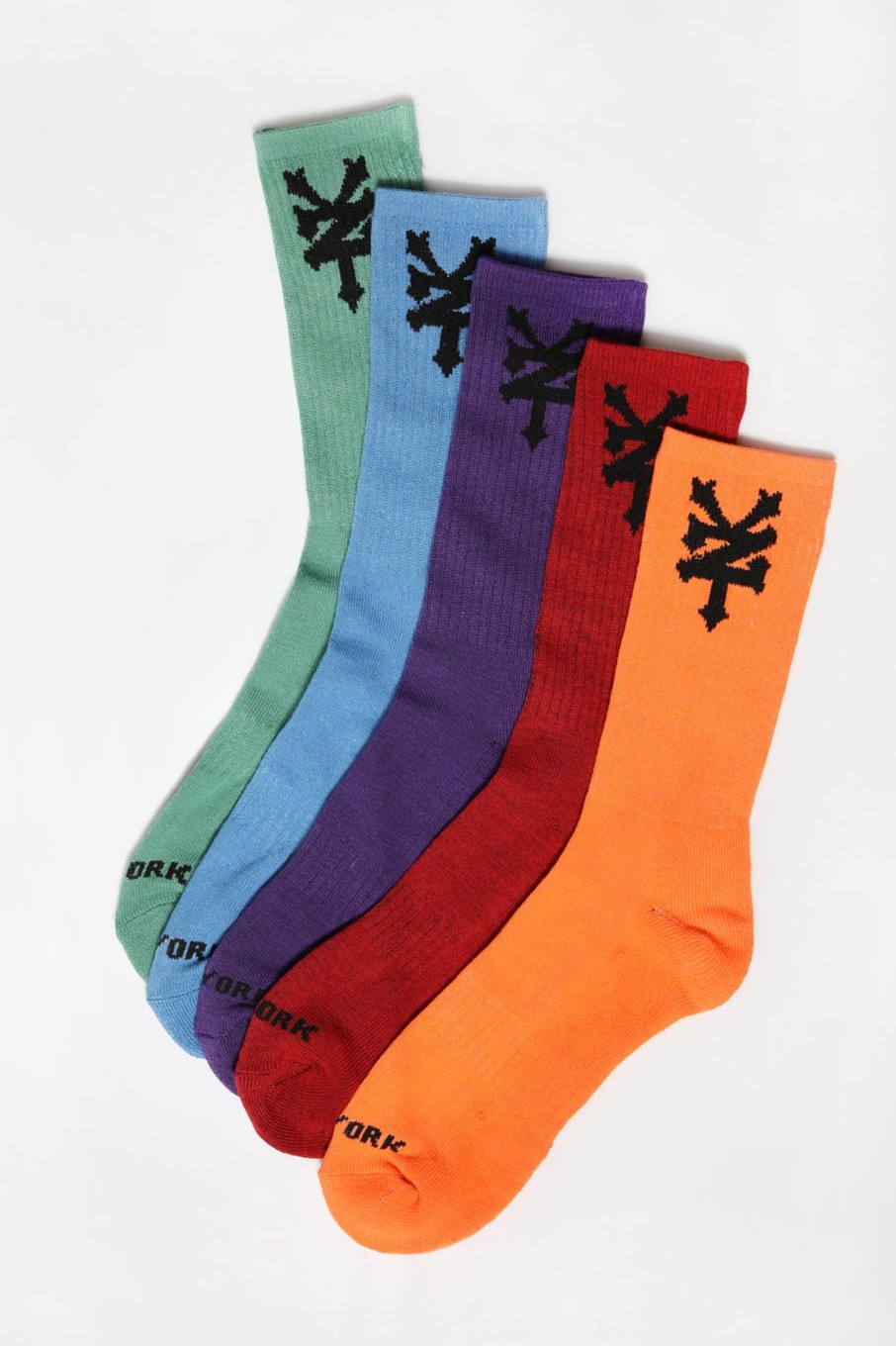 Mens Zoo York | Zoo York Mens 5-Pack Athletic Crew Socks Multi