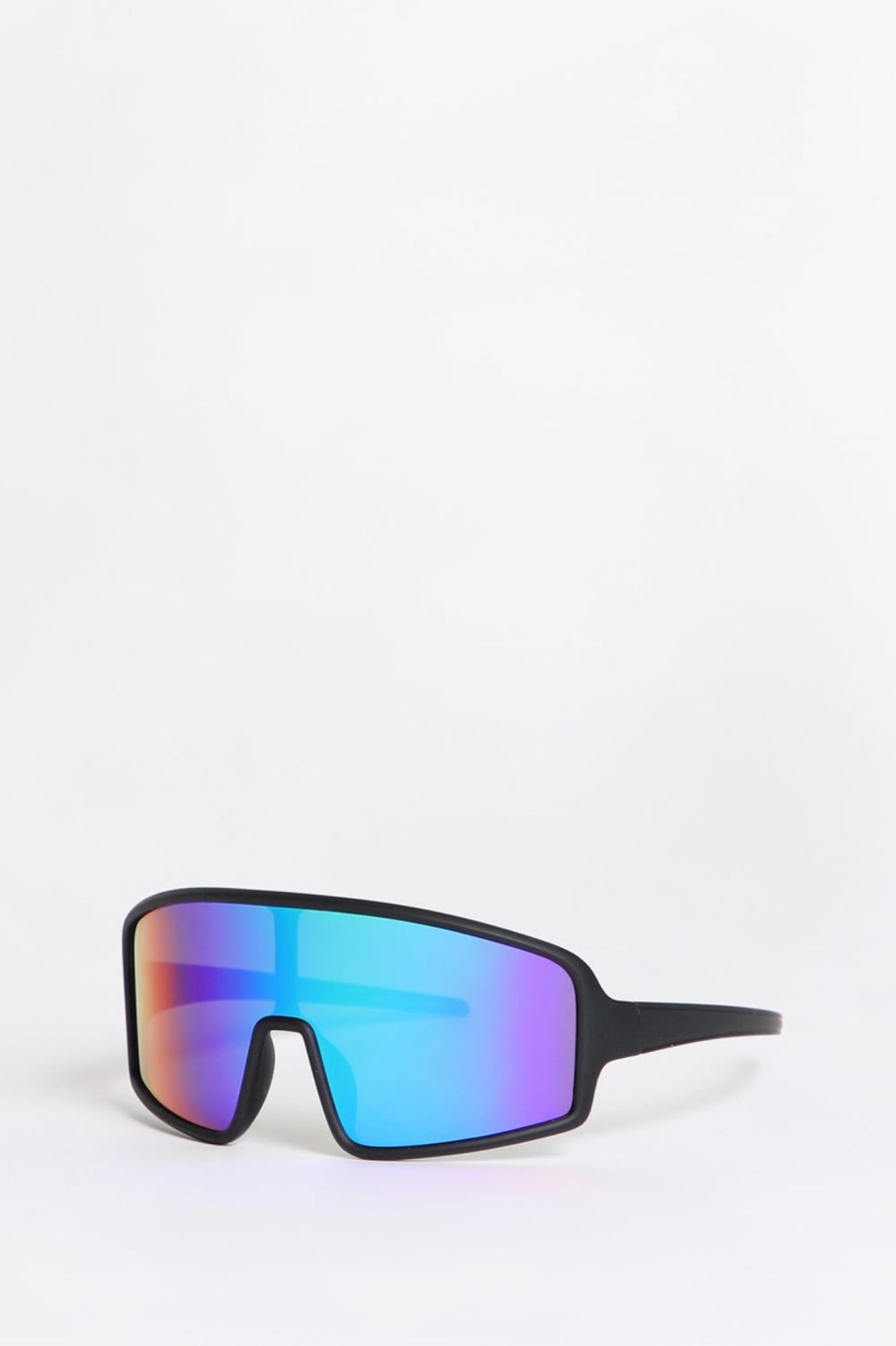 Mens West49 | West49 Mirror Shield Sunglasses Black