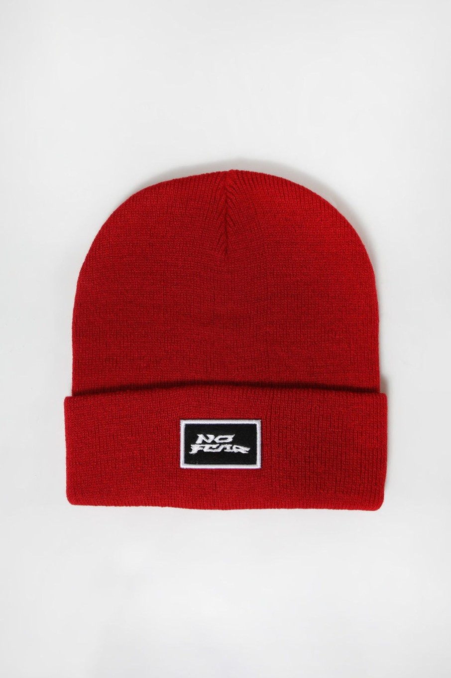 Youth No Fear | No Fear Youth Patch Logo Foldup Beanie Red