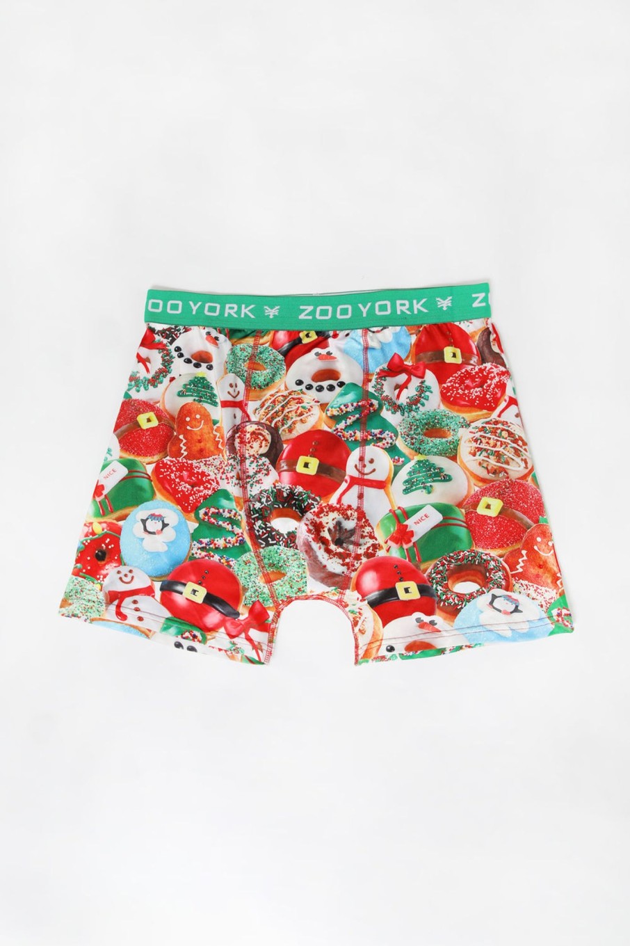 Mens Zoo York | Zoo York Mens Xmas Donuts Boxer Brief Multi