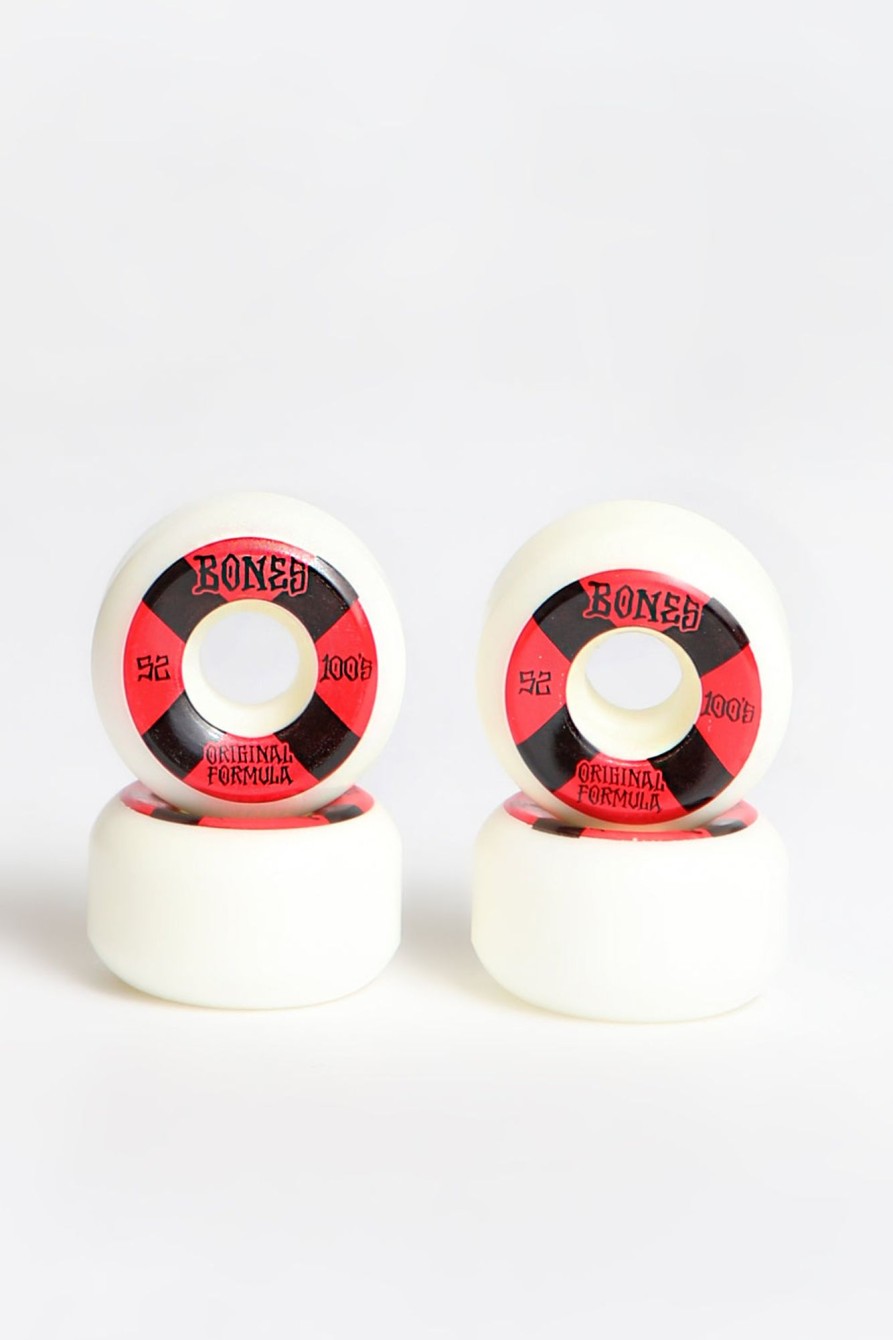 Skate Bones | Bones 100S Og Formula V5 Wheels White