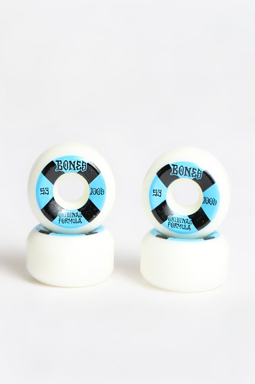 Skate Bones | Bones 100S Og Formula V5 Wheels White