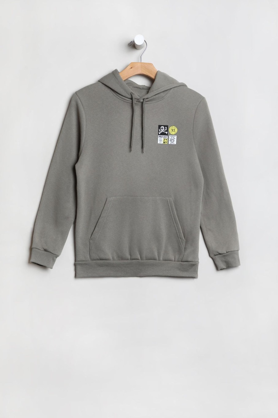 Youth Zoo York | Zoo York Youth True East Hoodie Dark Green