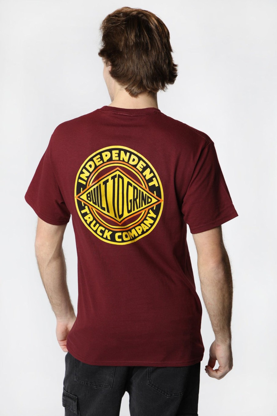 Mens Independent | Independent Btg Summit T-Shirt Burgundy