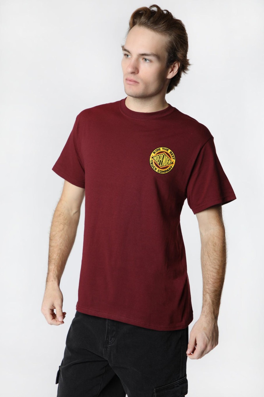 Mens Independent | Independent Btg Summit T-Shirt Burgundy